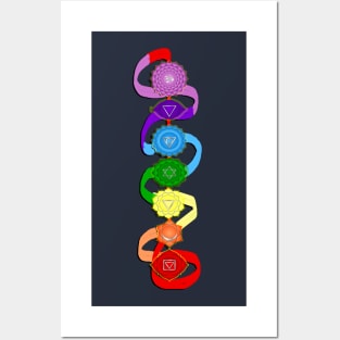 Yoga 7 Chakra Art Balance Your Chakras Spiritual Gifts Posters and Art